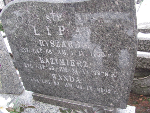 Ryszard Lipa Ząbki Św. Trójcy - Grobonet - Wyszukiwarka osób pochowanych