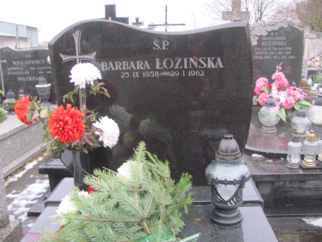 Barbara Łozińska 1958 Ząbki Św. Trójcy - Grobonet - Wyszukiwarka osób pochowanych