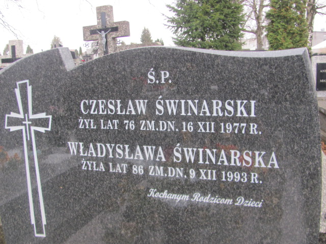 Czesław Świnarski 1901 Ząbki Św. Trójcy - Grobonet - Wyszukiwarka osób pochowanych