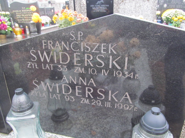 Franciszek Świderski Ząbki Św. Trójcy - Grobonet - Wyszukiwarka osób pochowanych