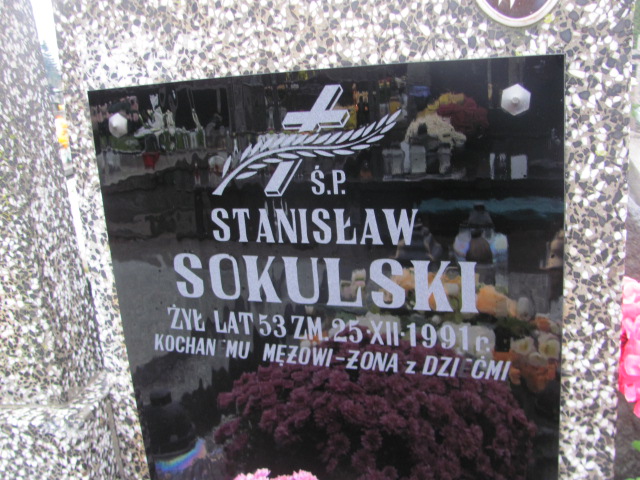 Stanisław Sokulski  1938 Ząbki Św. Trójcy - Grobonet - Wyszukiwarka osób pochowanych