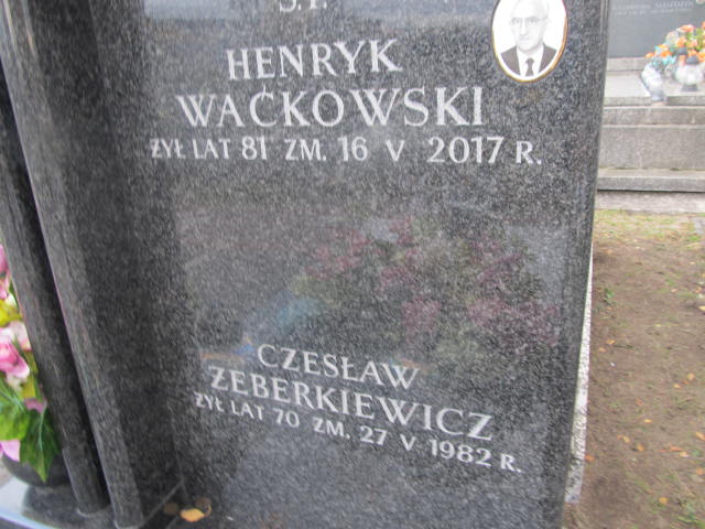 Henryk Waćkowski Ząbki Św. Trójcy - Grobonet - Wyszukiwarka osób pochowanych